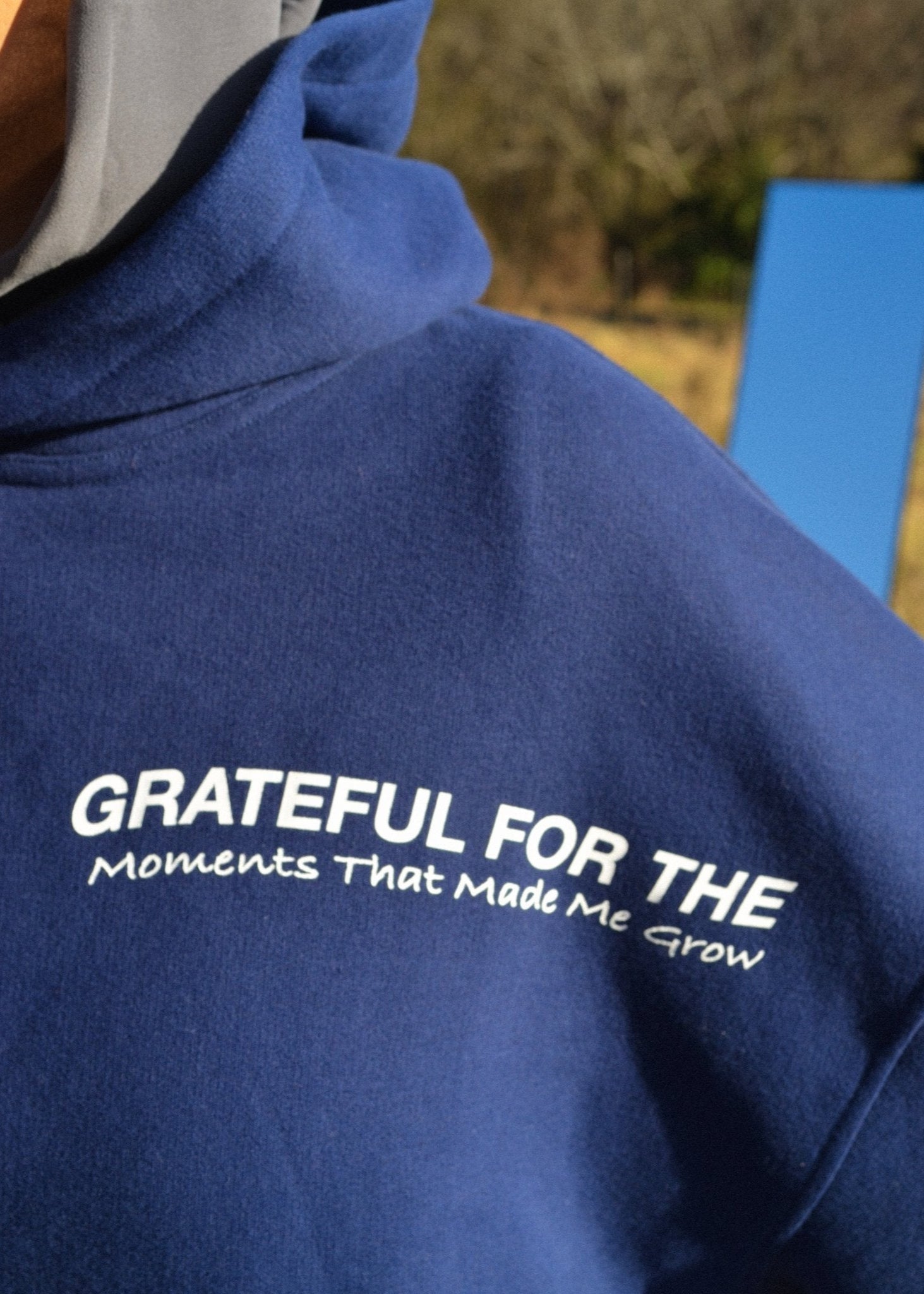 "Grateful for the moments that made me grow" Hoodie - band2gether