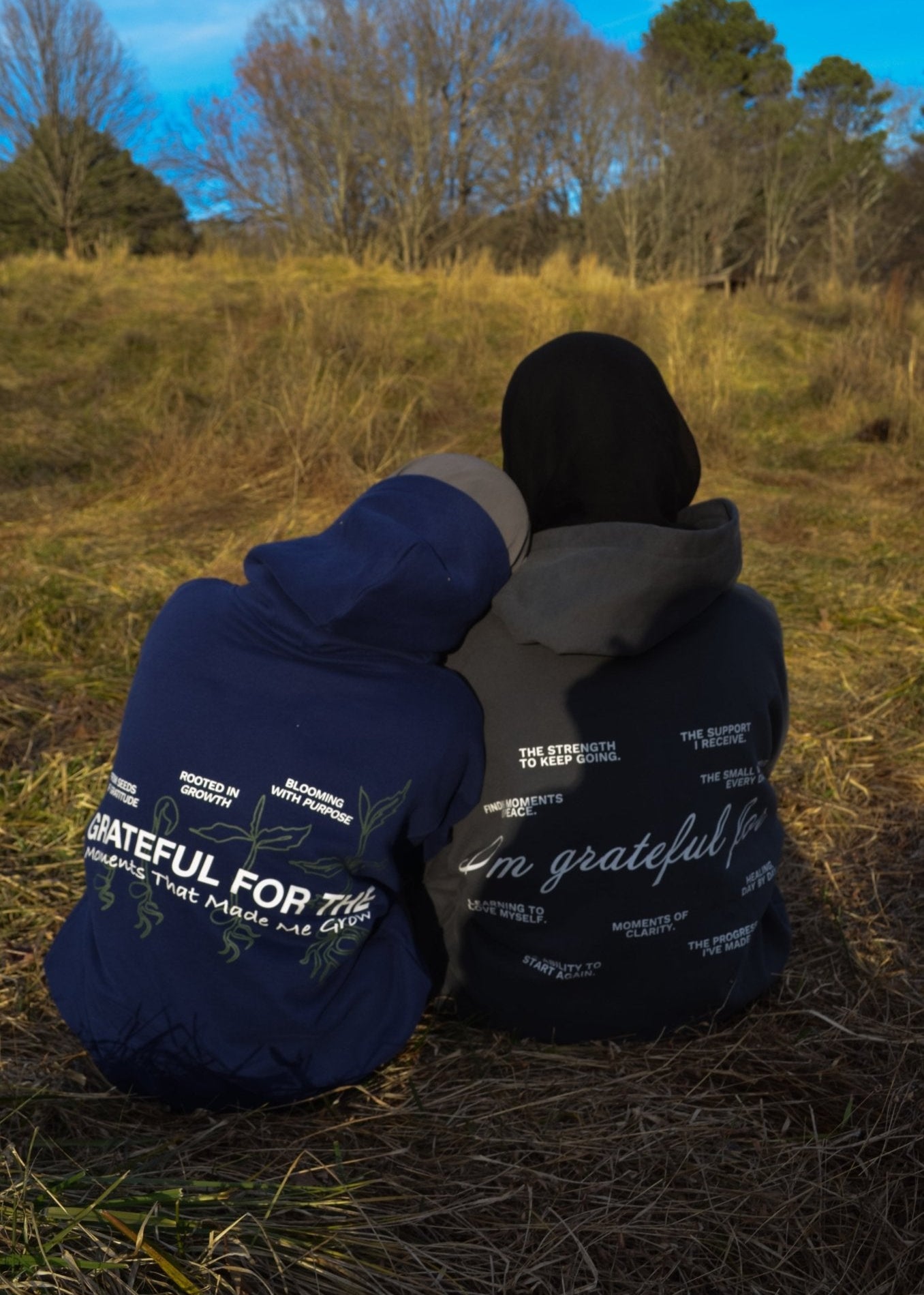 "Grateful for the moments that made me grow" Hoodie - band2gether