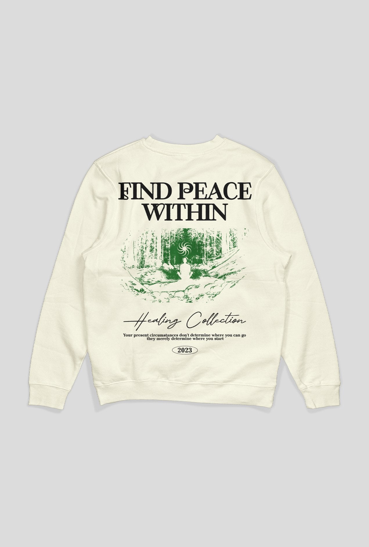 Find Peace Within Sweatshirt - Creme (PREORDER) - band2gether